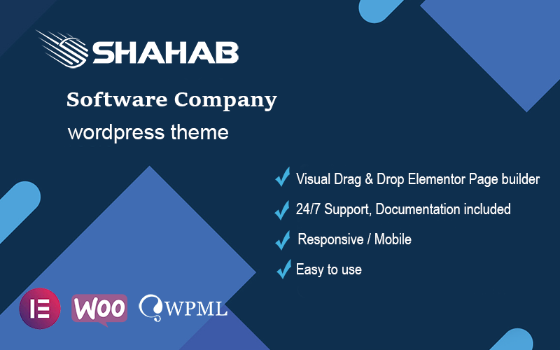 Shahab - Software Company Responsivt WordPress-tema