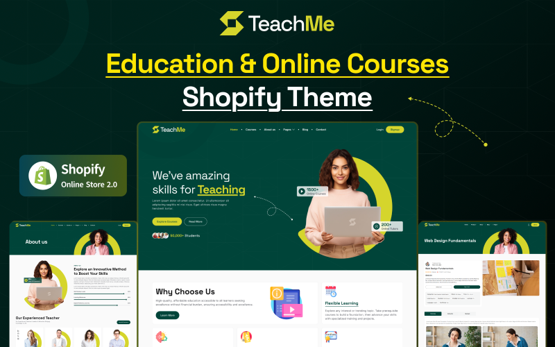 TeachMe - 教育和在线课程 Shopify 主题