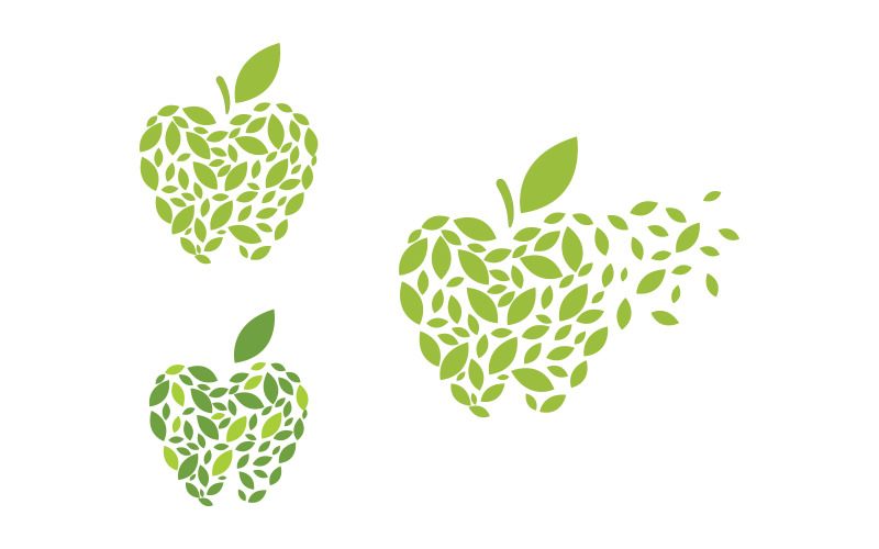 Apple свіжий логотип вектор дизайн значок ілюстрація v.7