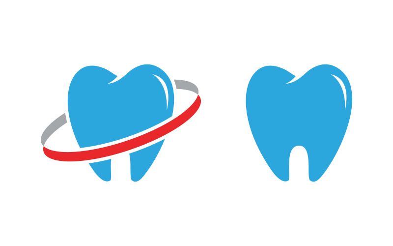 Logo-pictogram voor tandheelkundige medische zorg vectorontwerpsjabloon v.71
