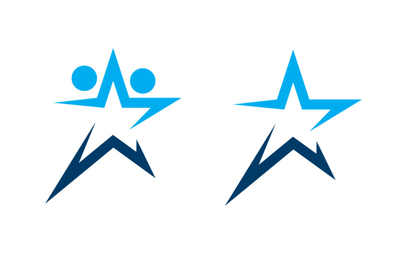 Логотип Star быстрее Концепт Логотип Иллюстрация дизайн v.9