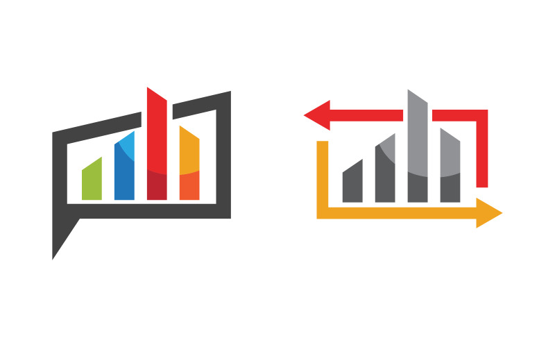 Bedrijfsfinanciën concept logo illustratie ontwerp vv.48