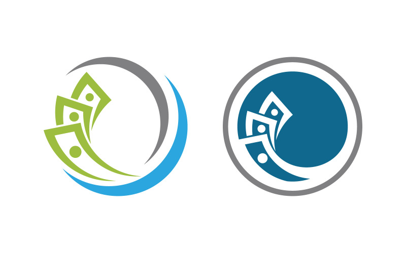 Business Finance koncept logo ilustrace design vv.49
