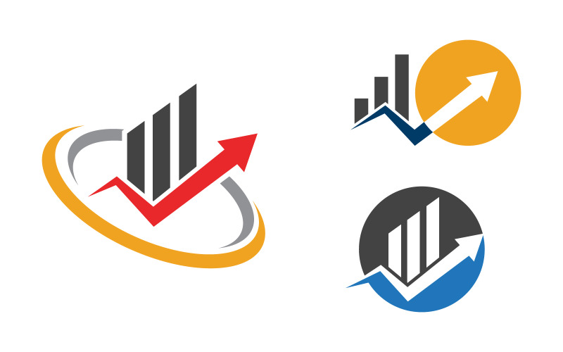 Illustration de conception de logo de concept de finance d'entreprise vv.45