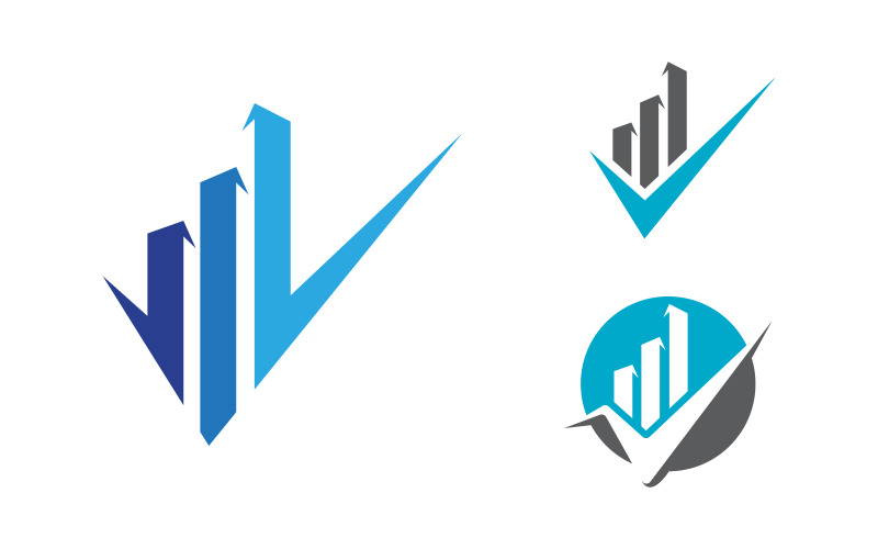 Illustrazione del logo del concetto di finanza aziendale vv.46