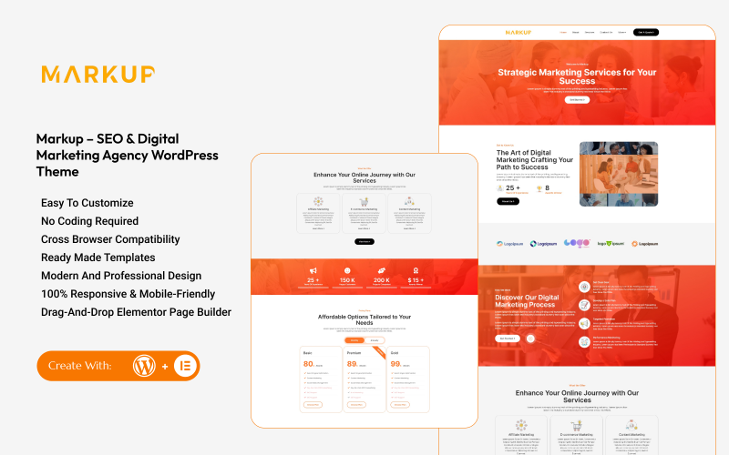 Markup – WordPress-Theme für SEO- und Digitalmarketing-Agenturen