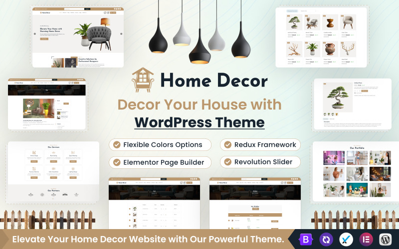 Motyw WordPress Elementor Home Decor