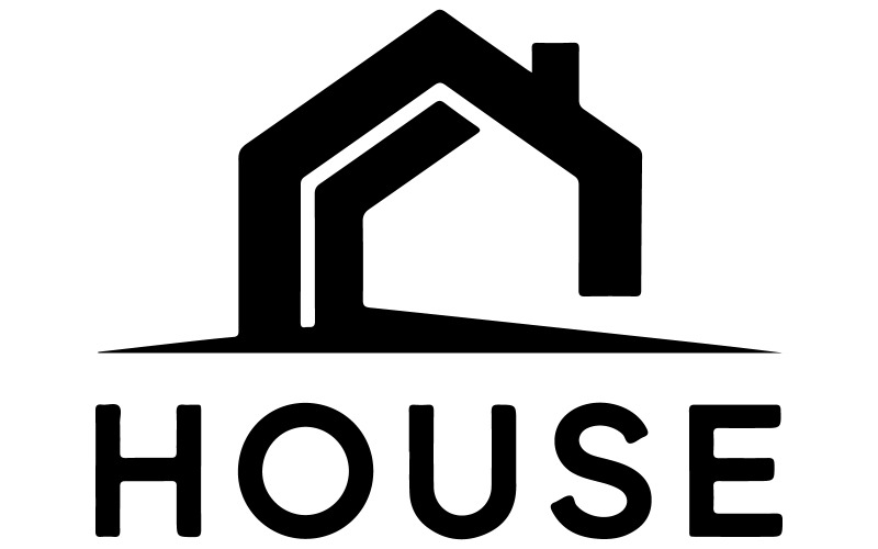 Nowoczesny projekt logo dla House