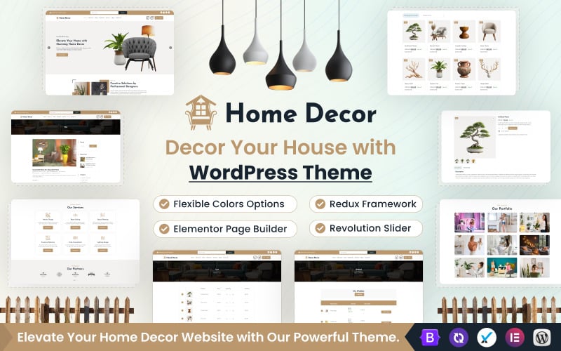 Tema WordPress Elementor per l'arredamento della casa