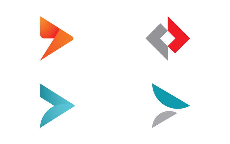 Arrow Business logo icon template vector design V13