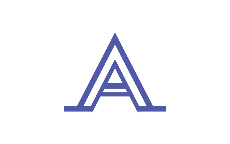 Een brieflogo-ontwerpconceptsjabloon