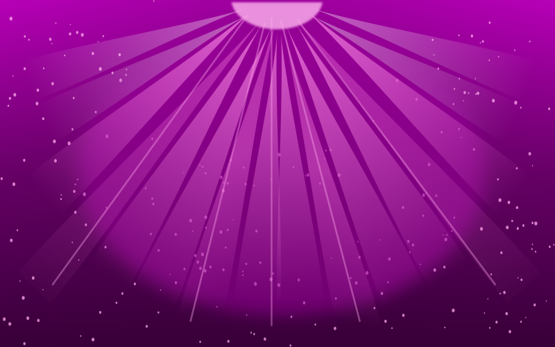 Crepúsculo roxo criativo com raios de lua