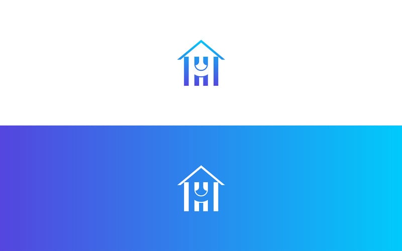 H-Buchstabe Home-Logo Minimalistisches Vektor-Logo für Home-Branding - Buchstabe H Home-Vektor-Logo H-Logo