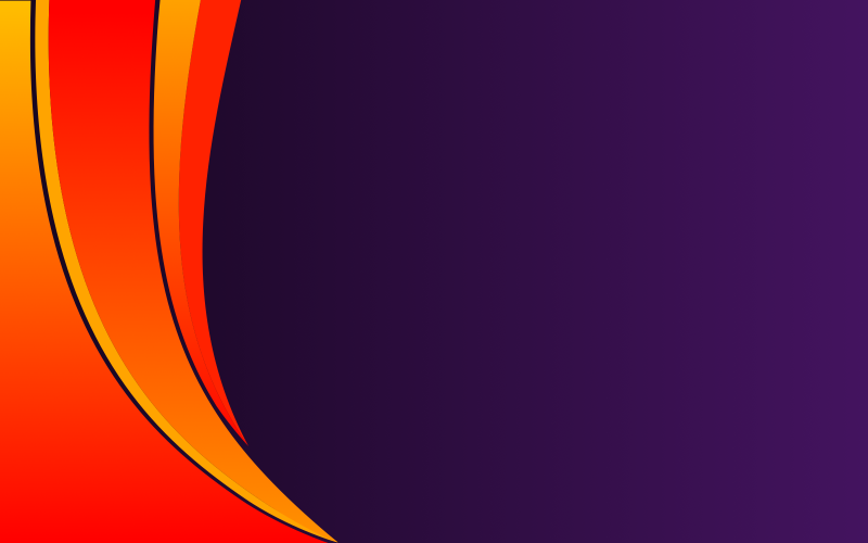Orange Yellow Gradient Waves Pattern With Dark Background
