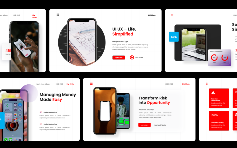 UI UX – Mobilalkalmazás és SAAS-bemutató