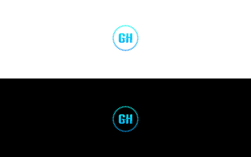 Creative GH Logo Vector GH Logo Design Unik Vector Modern GH Logo Design Creative HG Logo Mall