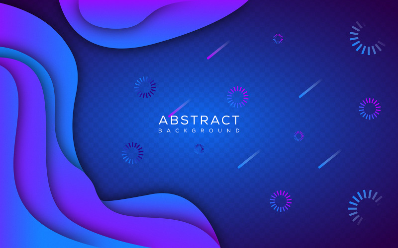 Abstrakter blauer Hintergrund - Kreativer abstrakter Vektorhintergrund - Geometrischer abstrakter Hintergrund