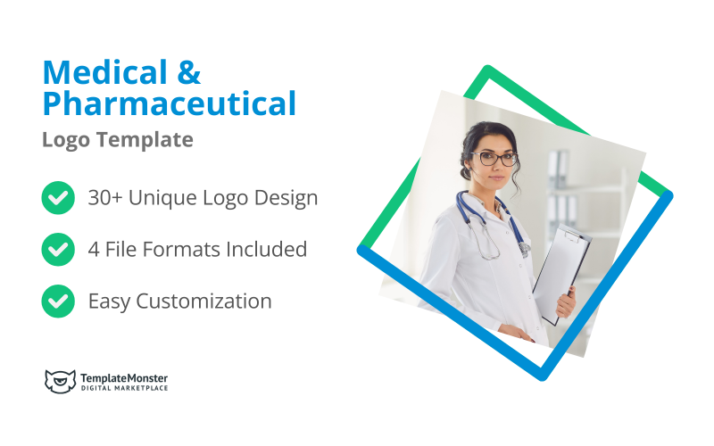 Modèle de logo médical et pharmaceutique