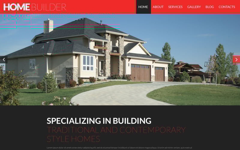 строительная компания отзывчивая тема wordpress