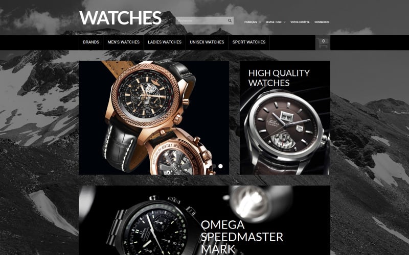 Elegant Timepieces PrestaShop Theme