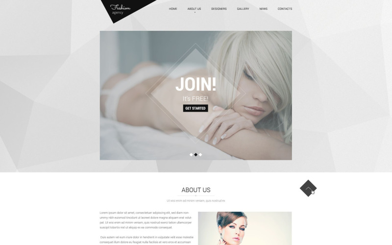 Modelbureau Responsive Website Template
