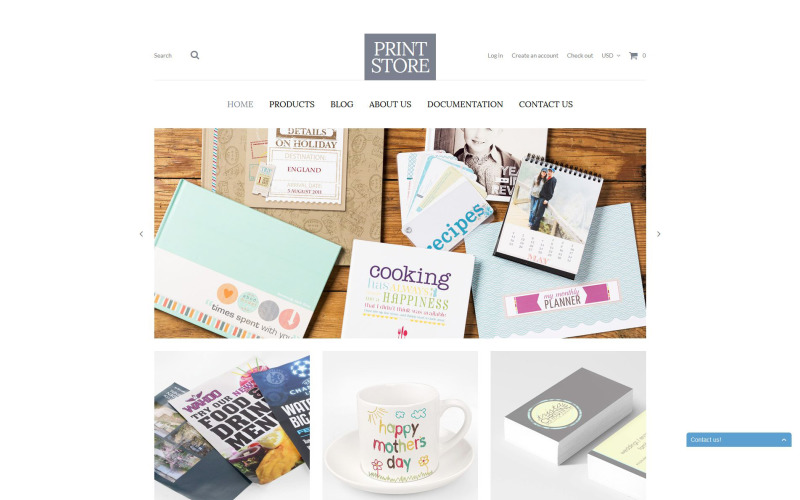 современные печатные решения shopify theme