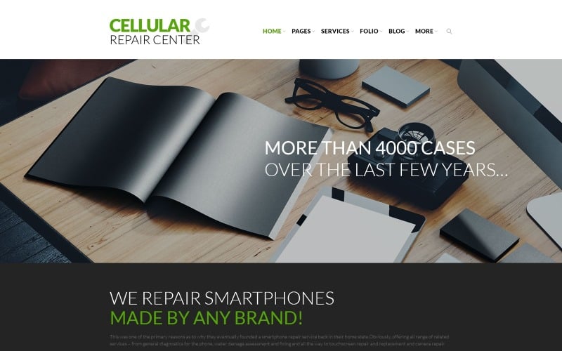 Motyw WordPress dla Cellular Repair Center