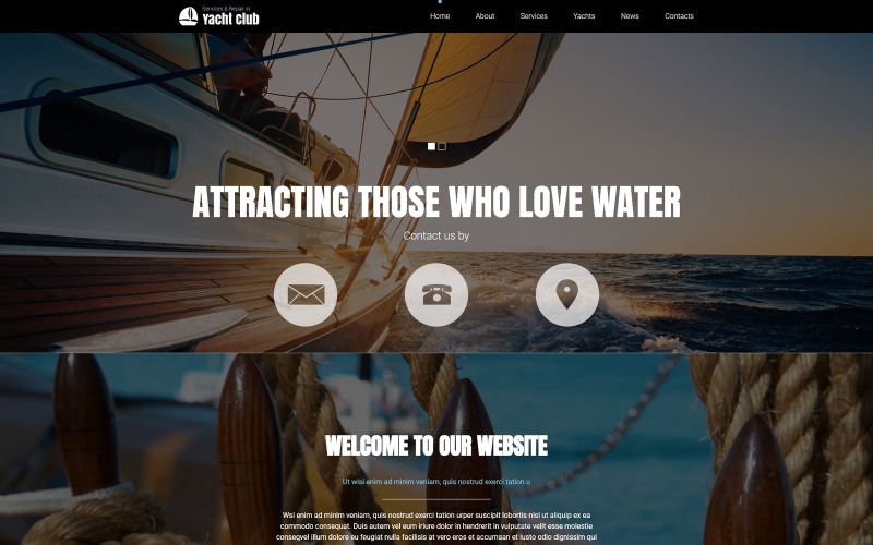 шаблон yachting club joomla