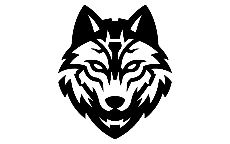 Logotypen har ett varghuvud