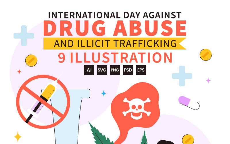 9 Иллюстрация злоупотребления наркотиками и их незаконного оборота