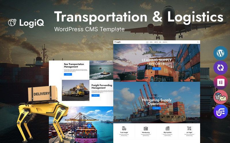 Téma WordPress LogiQ - Doprava a logistika