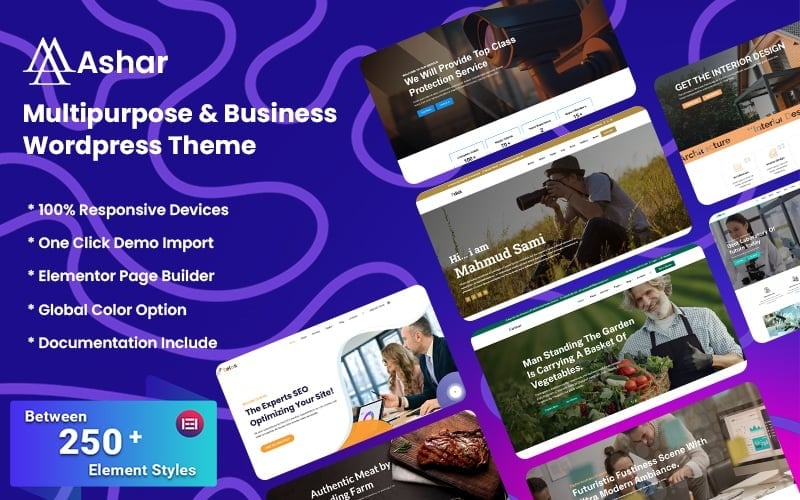 Ashar - Business and Multipurpose Responsive, IT Solutions WordPress Theme