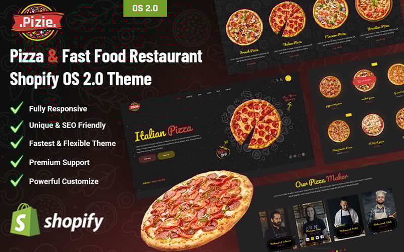 Pizie – Pizza- und Fast-Food-Restaurant Shopify OS 2.0-Theme