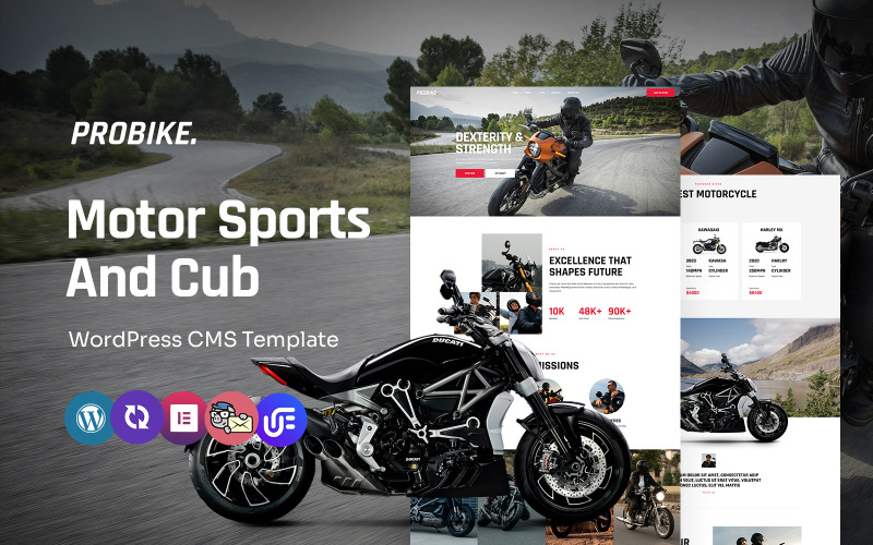 Probike – Motorsport und Cub Mehrzweck-WordPress-Elementor-Theme