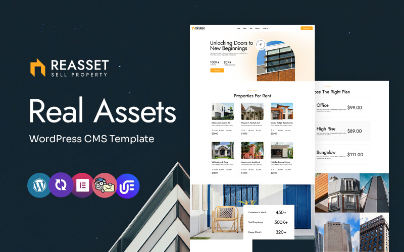 Återställ - Fastighets- och fastighetshandlare Multipurpose WordPress Elementor Theme