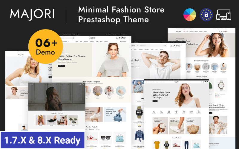 Majori – Minimalistisches Modegeschäft – Responsives PrestaShop-Theme
