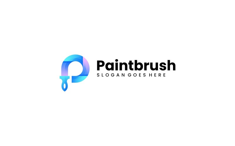 Paintbrush Colorful Logo Design