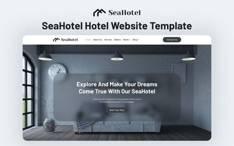 SeaHotel: Премиум-шаблон сайта отеля Next.js