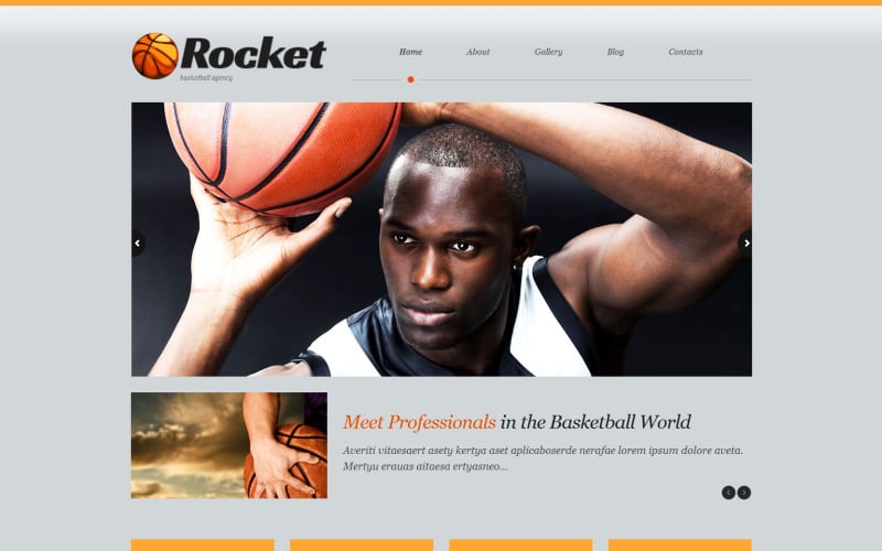 Адаптивная тема WordPress для баскетбола