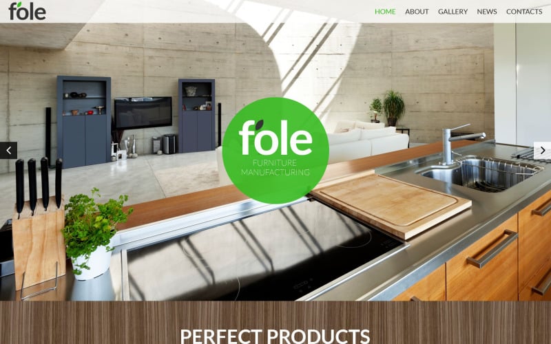 Furniture Responsive Website Template