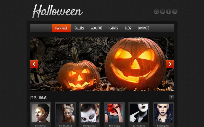 Halloween Atmosphere WordPress Theme