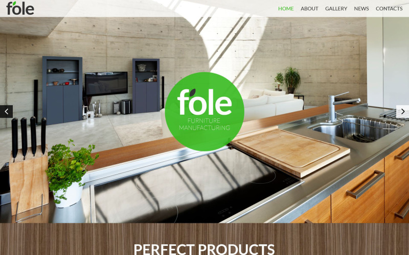 Möbel Responsive Website-Vorlage