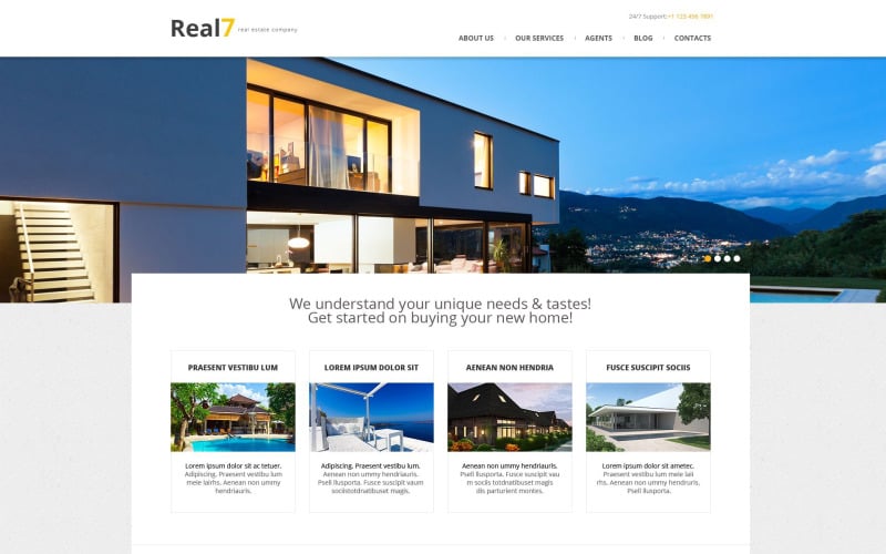 Real Estate Agency Responsive WordPress Theme