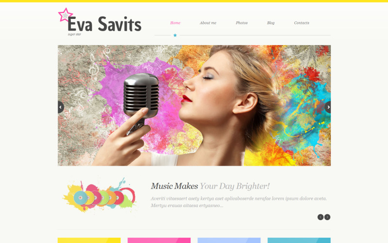 Thème WordPress réactif pour la musique