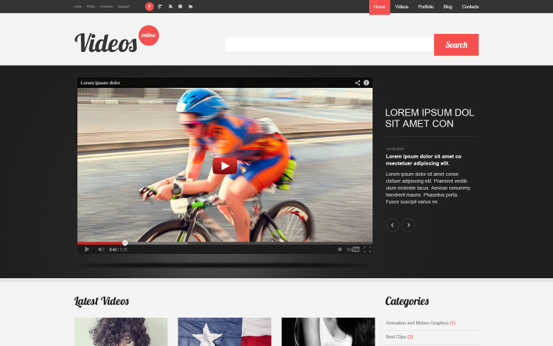 Video-Inhalt WordPress-Theme
