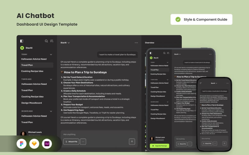 Smart AI Dashboard Design Template