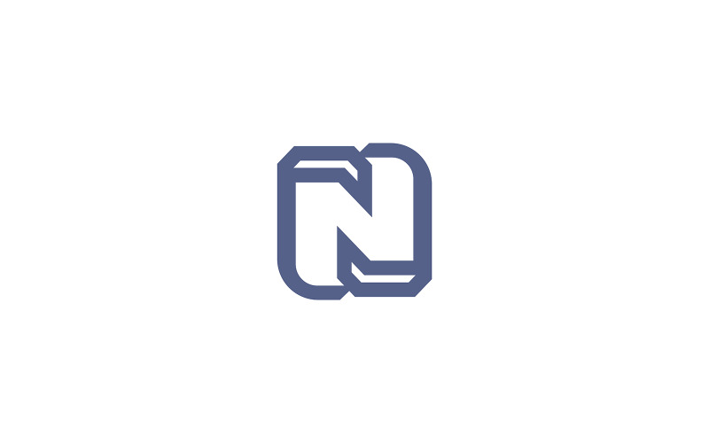 字母 N 标志 - 现代简约品牌设计模板
