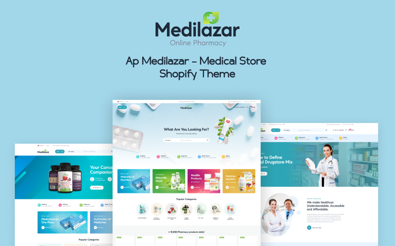 Ap Medilazar - Тема Shopify для медицинского магазина