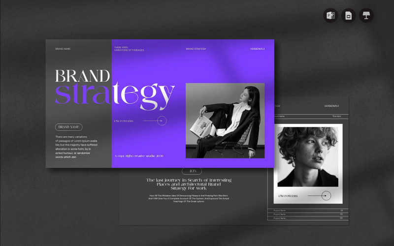 Brand Strategy PowerPoints Template #519345 TemplateMonster