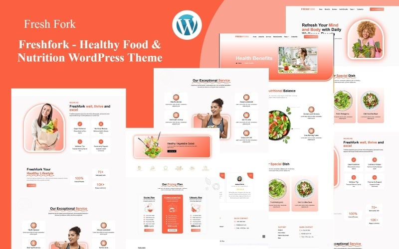 Fareshfork - Sağlıklı Gıda ve Restoran Beslenmesi WordPress Teması